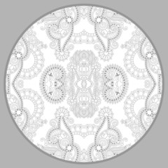 coloring book page for adults - zendala, joy to older children a