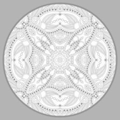 coloring book page for adults - zendala, joy to older children a