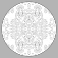 coloring book page for adults - zendala, joy to older children a