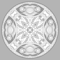 coloring book page for adults - zendala, joy to older children a