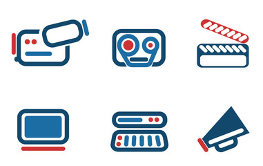 video icon set