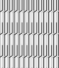 Black and white geometric seamless pattern modern stylish.