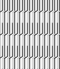 Black and white geometric seamless pattern modern stylish.