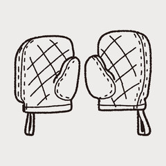 Doodle kitchen Gloves