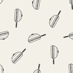 Doodle pot seamless pattern background