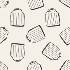 cutting board doodle seamless pattern background