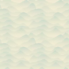 Plaid avec motif Montagnes Bleu abstrait, motif de montagne. Illustration vectorielle