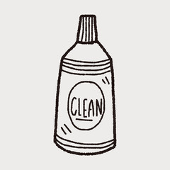 cleaner bottle doodle