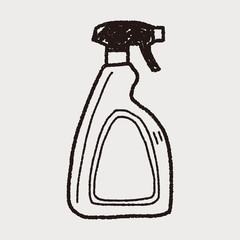 cleaner bottle doodle