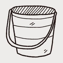 Fototapeta na wymiar bucket doodle