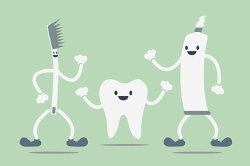 dental cartoon vector