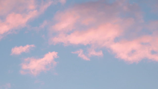 pink clouds timelapse