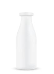 Bottle of milk isolated on white background