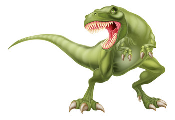 T Rex Dinosaur Illustration © Christos Georghiou