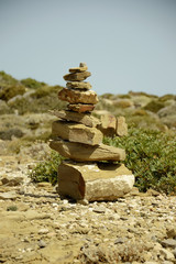 Stones pyramid