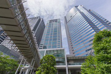 Fototapeta na wymiar 東京品川の高層ビル群