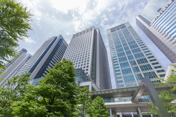 Obraz na płótnie Canvas 東京品川の高層ビル群