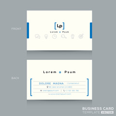 Minimal clean design business card Template