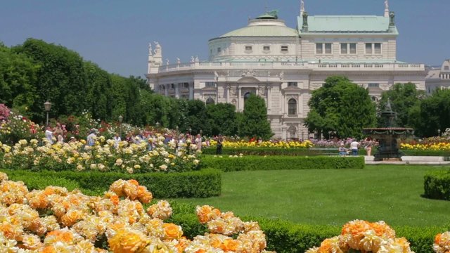 Volksgarten Wien in der Rosenblüte