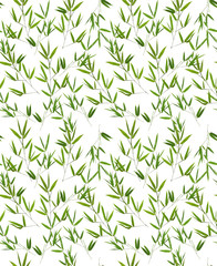 Fototapeta premium seamless background from green bamboo branches