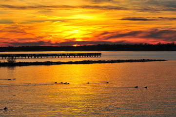 Sunset on the Chesapeake Bay Maryland