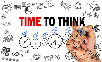 time to think concept on whiteboard