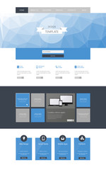 One page website design template