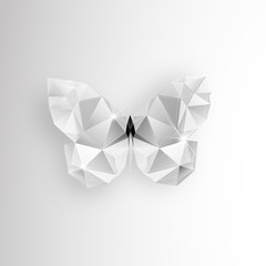 Abstract background with diamond butterflies