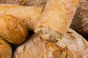 Close-up of traditional bread