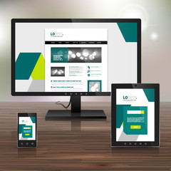 Corporate template design with applications