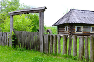 Ancient traditional ukrainian house
