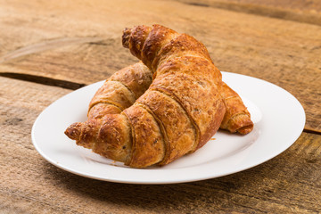 Fresh baked croissants