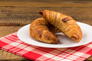 Fresh baked croissants