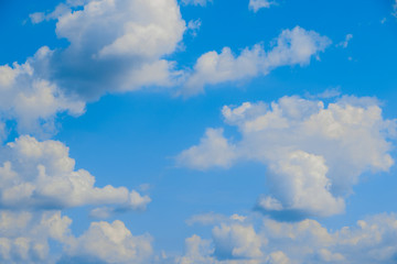 blue sky with cloud closeup