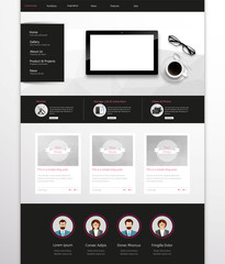 Modern Clean Website Template Eps 10 Vector