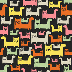 Plakaty  wzór z kotami