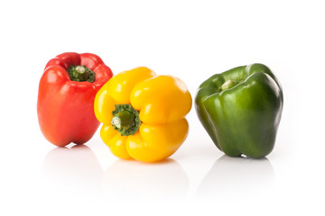 Fresh bellpepper  isolated on white background