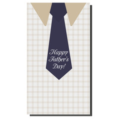 Happy Father's Day, holiday card with tie