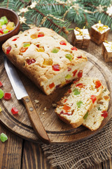 Cake with candied fruit