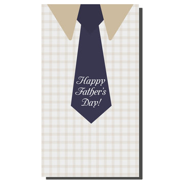Happy Father's Day, holiday card with tie