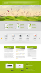 Website Template for Your Business. Vector