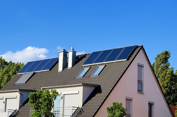 Einfamilienhaus mit thermischer Solaranlage