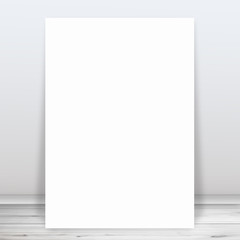 Minimal room and Blank paper. Vector Eps 10 