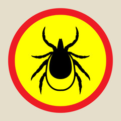 vector image of a tick in a red circle - tick stop sign