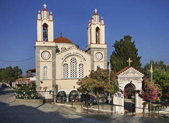 St. Panteleimon Church in Siana. Rhodes island. Greece