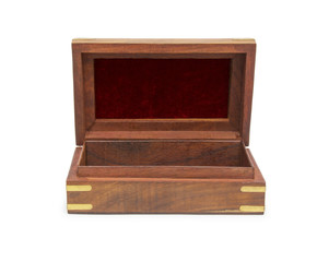 open wooden chest