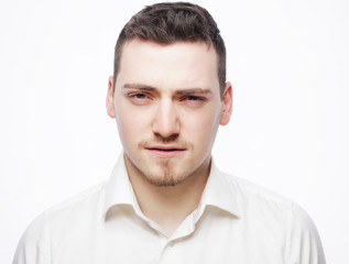 young business man wearing white shirt