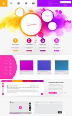 Website Template Vector Eps 10