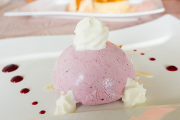 panacotta aux fruits rouges