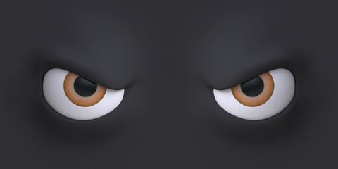 Cartoon eyes element face for character.